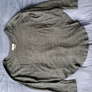 Aritzia TNA Alder Thermal Top Dark Grey S
